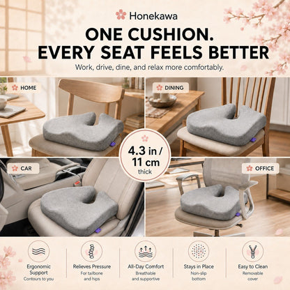 Honekawa™ Premium Seat Cushion