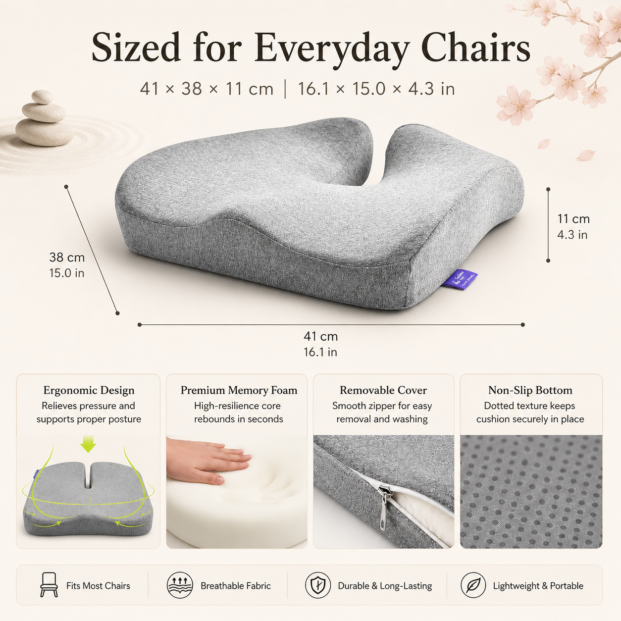 Honekawa™ Premium Seat Cushion